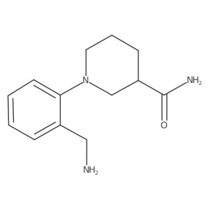 1-[2-(Aminomethyl)phenyl]piperidine-3-carboxamide Structure