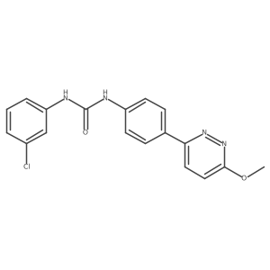 1-(3-Chlorophenyl)-3-[4-(6-methoxypyridazin-3-yl)phenyl]urea结构式