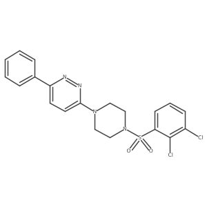 3-(4-((2,3-Dichlorophenyl)sulfonyl)piperazin-1-yl)-6-phenylpyridazine Structure