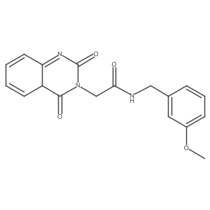 2-(2,4-dioxo-4aH-quinazolin-3-yl)-N-[(3-methoxyphenyl)methyl]acetamide Structure