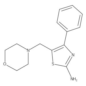 5-(Morpholin-4-ylmethyl)-4-phenyl-1,3-thiazol-2-amine Structure