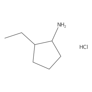 (1R,2S)-2-Ethylcyclopentan-1-amine hydrochloride Structure