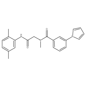 N-(2-((2,5-Dimethylphenyl)amino)-2-oxoethyl)-N-methyl-3-(1H-pyrrol-1-yl)benzamide Structure