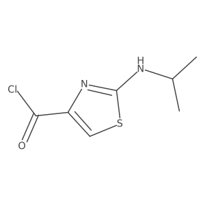 2-(Propan-2-ylamino)-1,3-thiazole-4-carbonyl chloride Structure