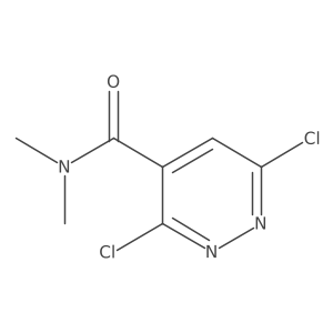 3,6-Dichloro-N,N-dimethyl-4-pyridazinecarboxamide结构式