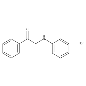2-Anilino-1-phenylethanone;hydrobromide结构式