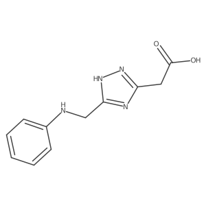 2-(3-((phenylamino)methyl)-1H-1,2,4-triazol-5-yl)acetic acid Structure