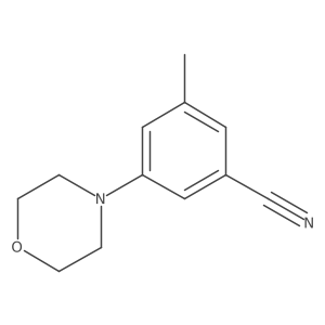 3-methyl-5-morpholino-benzonitrile结构式