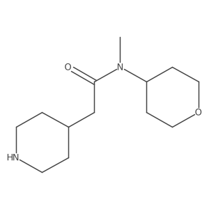N-methyl-N-(oxan-4-yl)-2-(piperidin-4-yl)acetamide Structure