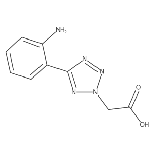 [5-(2-aminophenyl)-2H-tetrazol-2-yl]acetic acid结构式