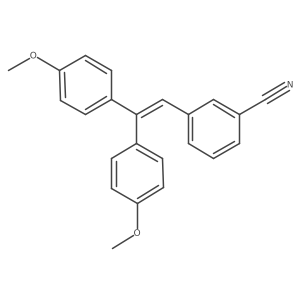 3-[2,2-Bis(4-methoxyphenyl)ethenyl]benzonitrile结构式