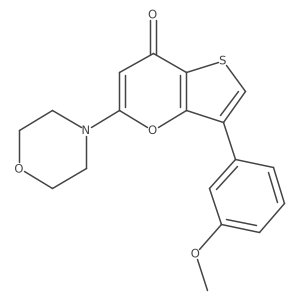 3-(3-Methoxyphenyl)-5-(4-morpholinyl)-7H-thieno[3,2-b]pyran-7-one结构式