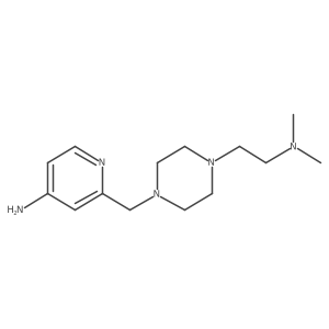 4-[(4-Amino-2-pyridinyl)methyl]-N,N-dimethyl-1-piperazineethanamine结构式