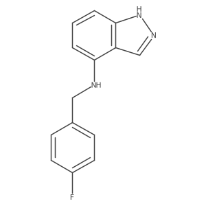 N-[(4-fluorophenyl)methyl]-1H-indazol-4-amine Structure