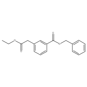 Benzyl 3-ethoxycarbonylmethylbenzoate Structure
