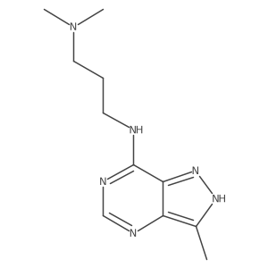 1,3-Propanediamine,n1,n1-dimethyl-n3-(3-methyl-1h-pyrazolo[4,3-d]pyrimidin-7-yl)-结构式