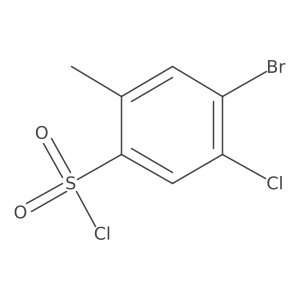 4-Bromo-5-chloro-2-methylbenzenesulfonyl chloride结构式