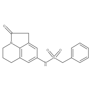 N-(2-oxo-2,4,5,6-tetrahydro-1H-pyrrolo[3,2,1-ij]quinolin-8-yl)-1-phenylmethanesulfonamide Structure