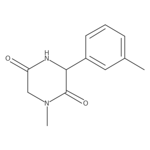 1-Methyl-3-(3-methylphenyl)piperazine-2,5-dione结构式