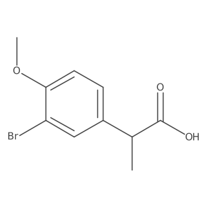 2-(3-Bromo-4-methoxyphenyl)propanoic acid结构式