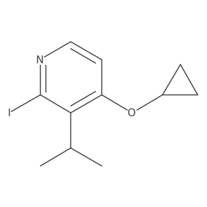 4-Cyclopropoxy-2-iodo-3-isopropylpyridine结构式