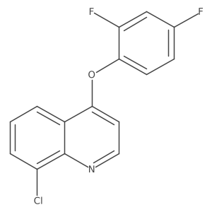 8-Chloro-4-(2,4-difluorophenoxy)quinoline结构式