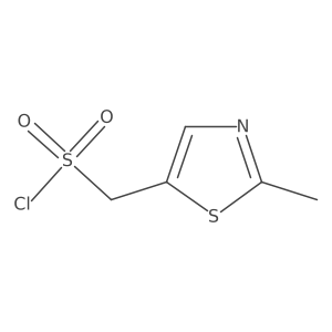 (2-Methyl-1,3-thiazol-5-yl)methanesulfonyl chloride Structure