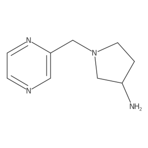 1-(Pyrazin-2-ylmethyl)pyrrolidin-3-amine结构式