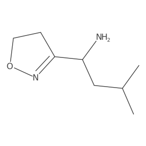 1-(4,5-Dihydro-1,2-oxazol-3-yl)-3-methylbutan-1-amine Structure