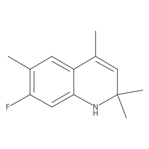 7-fluoro-2,2,4,6-tetramethyl-1H-quinoline Structure
