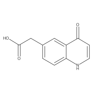 4-Hydroxyquinoline-6-acetic acid结构式