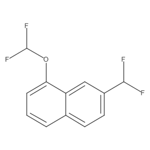 1-(Difluoromethoxy)-7-(difluoromethyl)naphthalene结构式