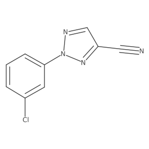 2-(3-Chlorophenyl)-2H-1,2,3-triazole-4-carbonitrile结构式
