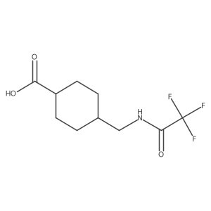 (1r,4r)-4-[(Trifluoroacetamido)methyl]cyclohexane-1-carboxylic acid Structure
