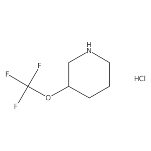 (3S)-3-(Trifluoromethoxy)piperidine hcl Structure