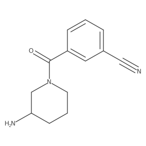 3-(3-Aminopiperidine-1-carbonyl)benzonitrile Structure