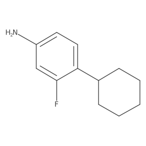 4-Cyclohexyl-3-fluoroaniline结构式