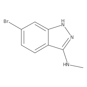 6-bromo-N-methyl-1H-indazol-3-amine结构式