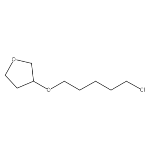 3-[(5-Chloropentyl)oxy]oxolane Structure