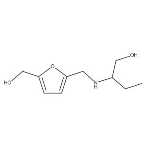 2-({[5-(Hydroxymethyl)furan-2-yl]methyl}amino)butan-1-ol结构式