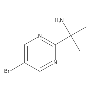 2-(5-Bromopyrimidin-2-yl)propan-2-amine Structure