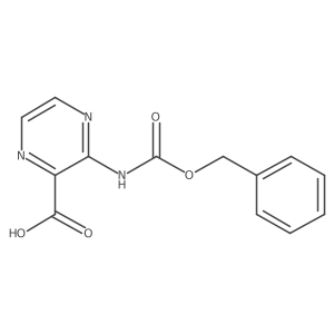3-(((Benzyloxy)carbonyl)amino)pyrazine-2-carboxylic acid结构式