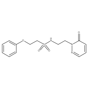 N-(2-(6-oxopyridazin-1(6H)-yl)ethyl)-2-phenoxyethanesulfonamide Structure