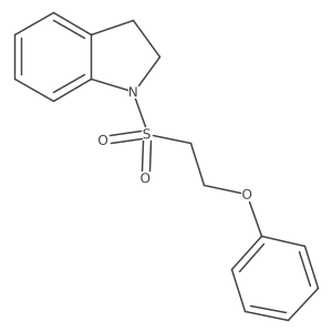 1-((2-Phenoxyethyl)sulfonyl)indoline结构式