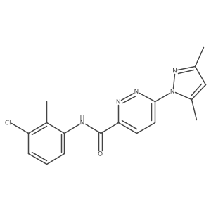 N-(3-chloro-2-methylphenyl)-6-(3,5-dimethyl-1H-pyrazol-1-yl)pyridazine-3-carboxamide Structure