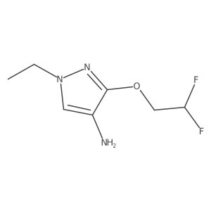 3-(2,2-Difluoroethoxy)-1-ethyl-1H-pyrazol-4-amine Structure