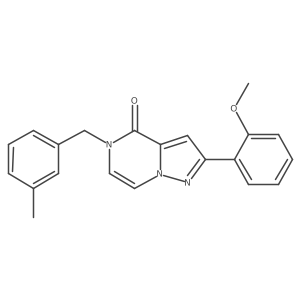 2-(2-methoxyphenyl)-5-(3-methylbenzyl)pyrazolo[1,5-a]pyrazin-4(5H)-one Structure