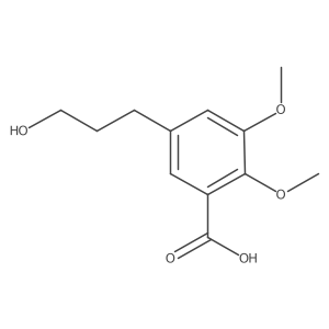 5-(3-Hydroxypropyl)-2,3-dimethoxybenzoic Acid结构式