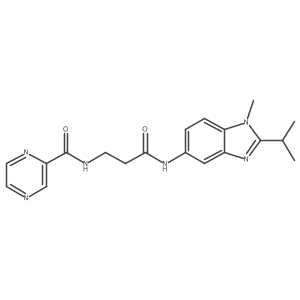 N-(3-{[1-methyl-2-(propan-2-yl)-1H-benzimidazol-5-yl]amino}-3-oxopropyl)pyrazine-2-carboxamide Structure