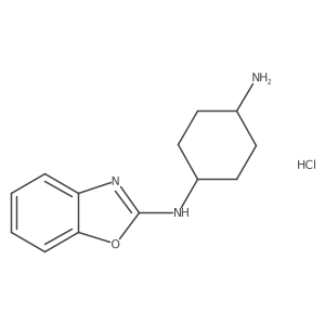 N1-(benzo[d]oxazol-2-yl)cyclohexane-1,4-diamine hydrochloride Structure